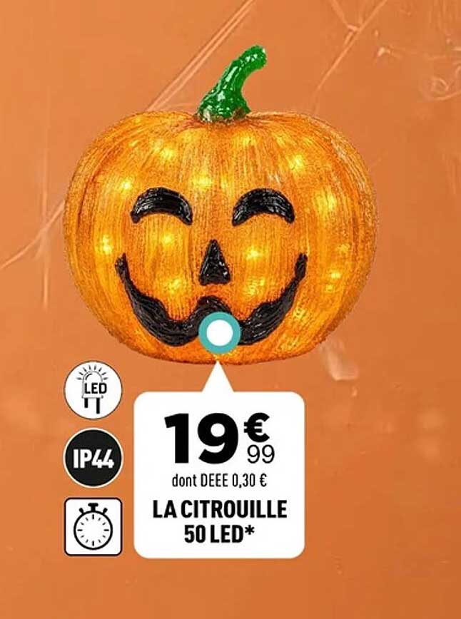 LA CITROUILLE 50 LED*