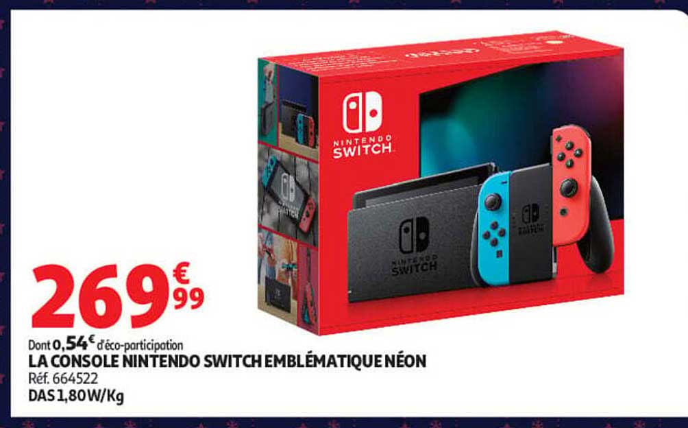 LA CONSOLE NINTENDO SWITCH EMBLÉMATIQUE NÉON