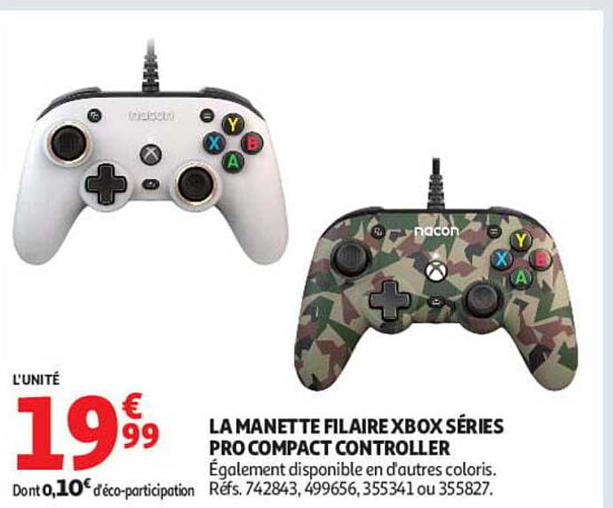 LA MANETTE FILAIRE XBOX SÉRIES PRO COMPACT CONTROLLER