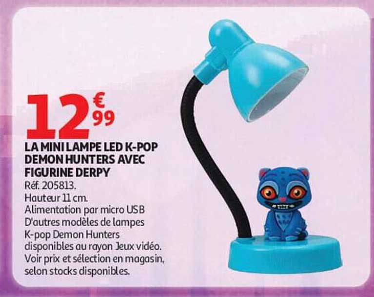 LA MINI LAMPE LED K-POP DEMON HUNTERS AVEC FIGURINE DERPY