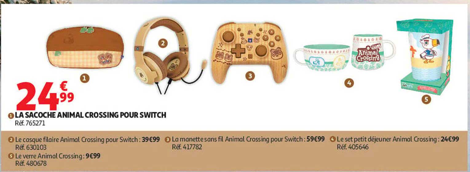 LA SACOCHE ANIMAL CROSSING POUR SWITCH