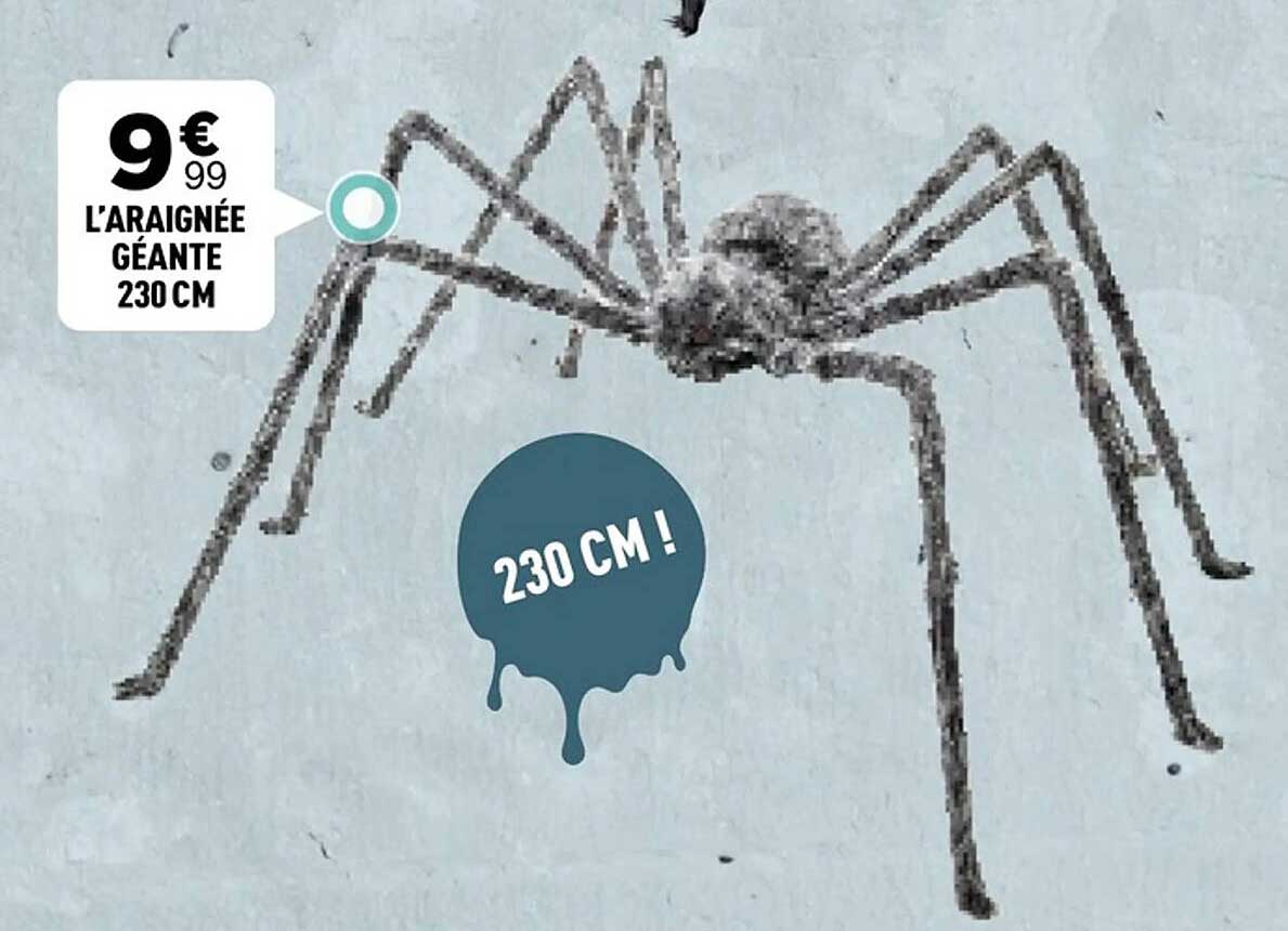 L'ARAIGNÉE GÉANTE 230 CM