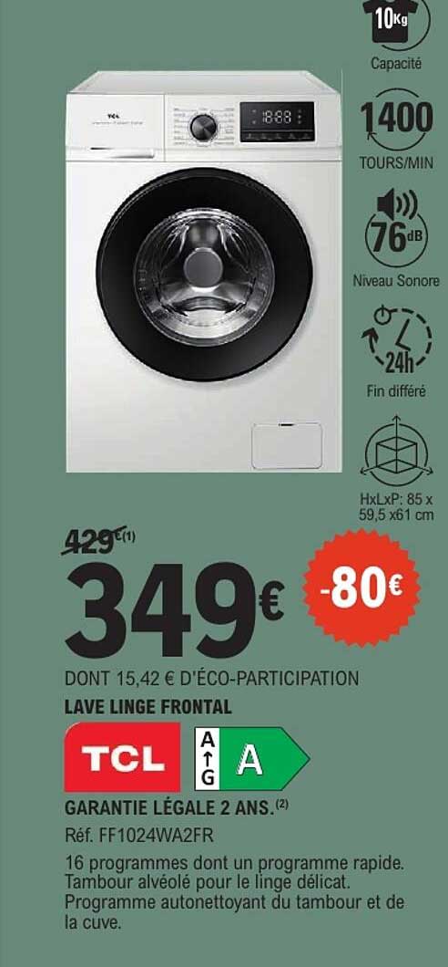 LAVE LINGE FRONTAL