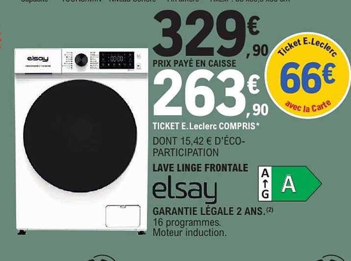 LAVE LINGE FRONTALE elsay