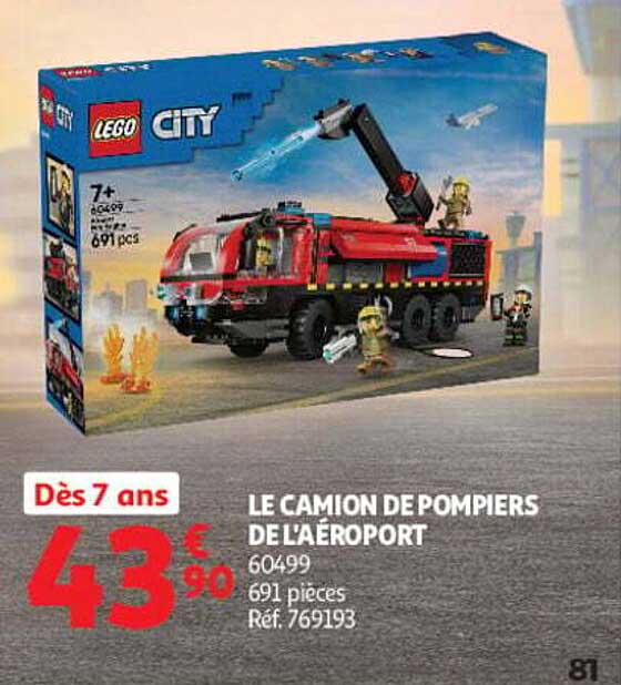 LE CAMION DE POMPIERS DE L'AÉROPORT