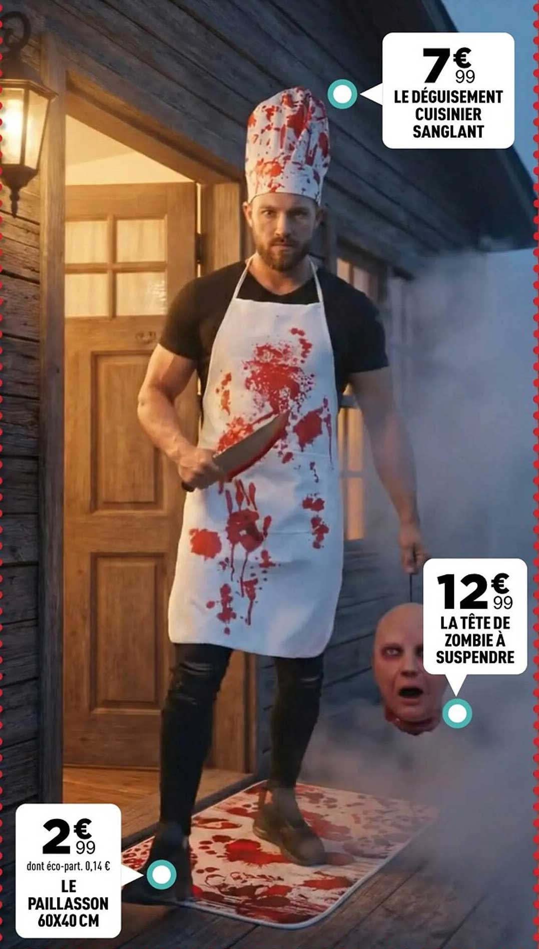 LE DÉGUISEMENT CUISINIER SANGLANT