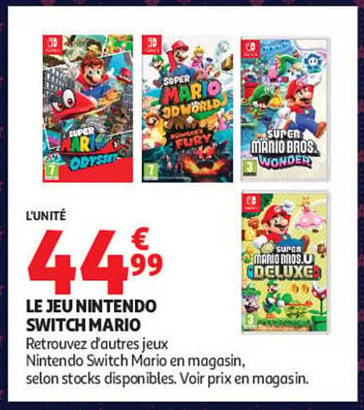 LE JEU NINTENDO SWITCH MARIO