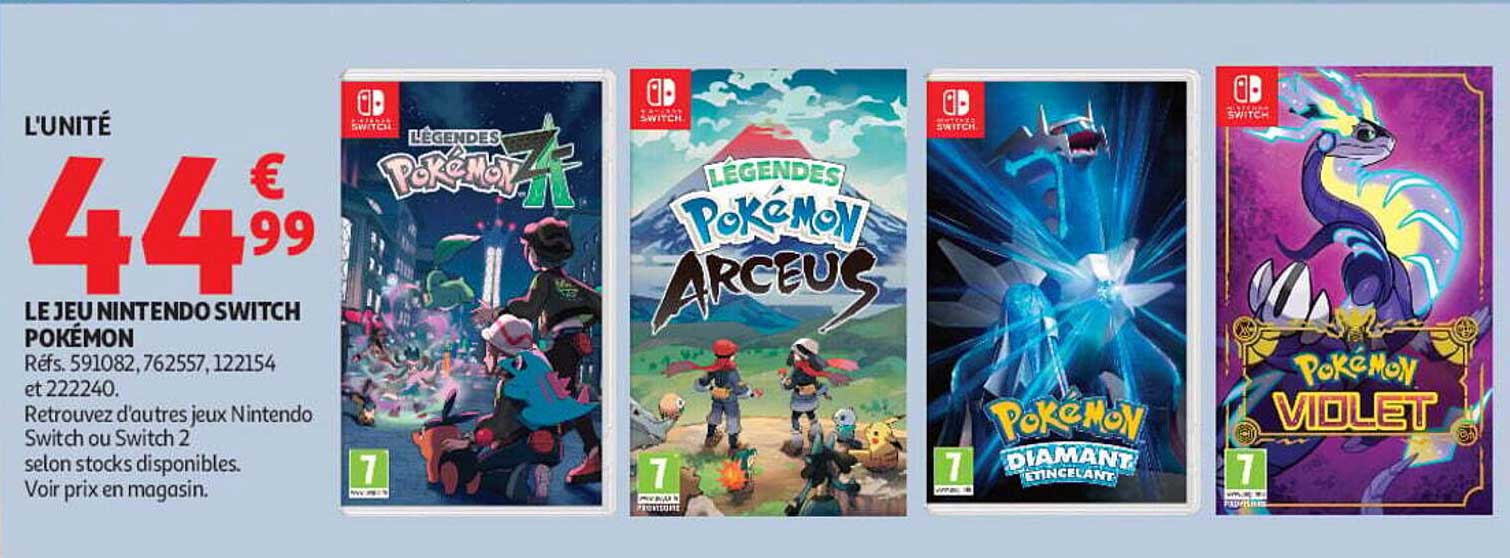 LE JEU NINTENDO SWITCH POKÉMON