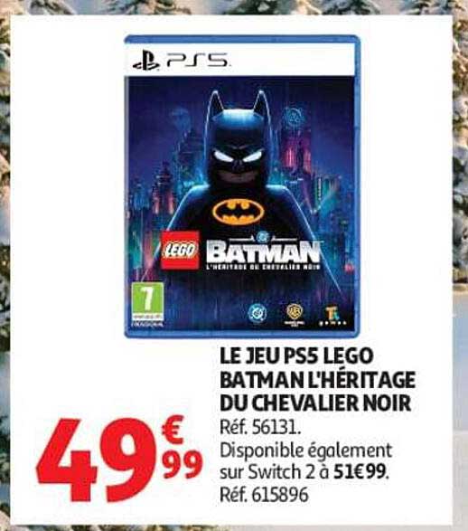 LE JEU PS5 LEGO BATMAN L'HÉRITAGE DU CHEVALIER NOIR