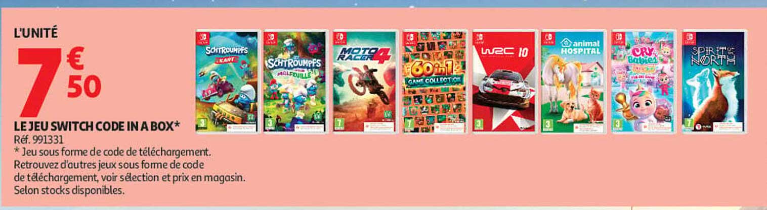 LE JEU SWITCH CODE IN A BOX*