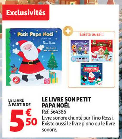 LE LIVRE SON PETIT PAPA NOËL