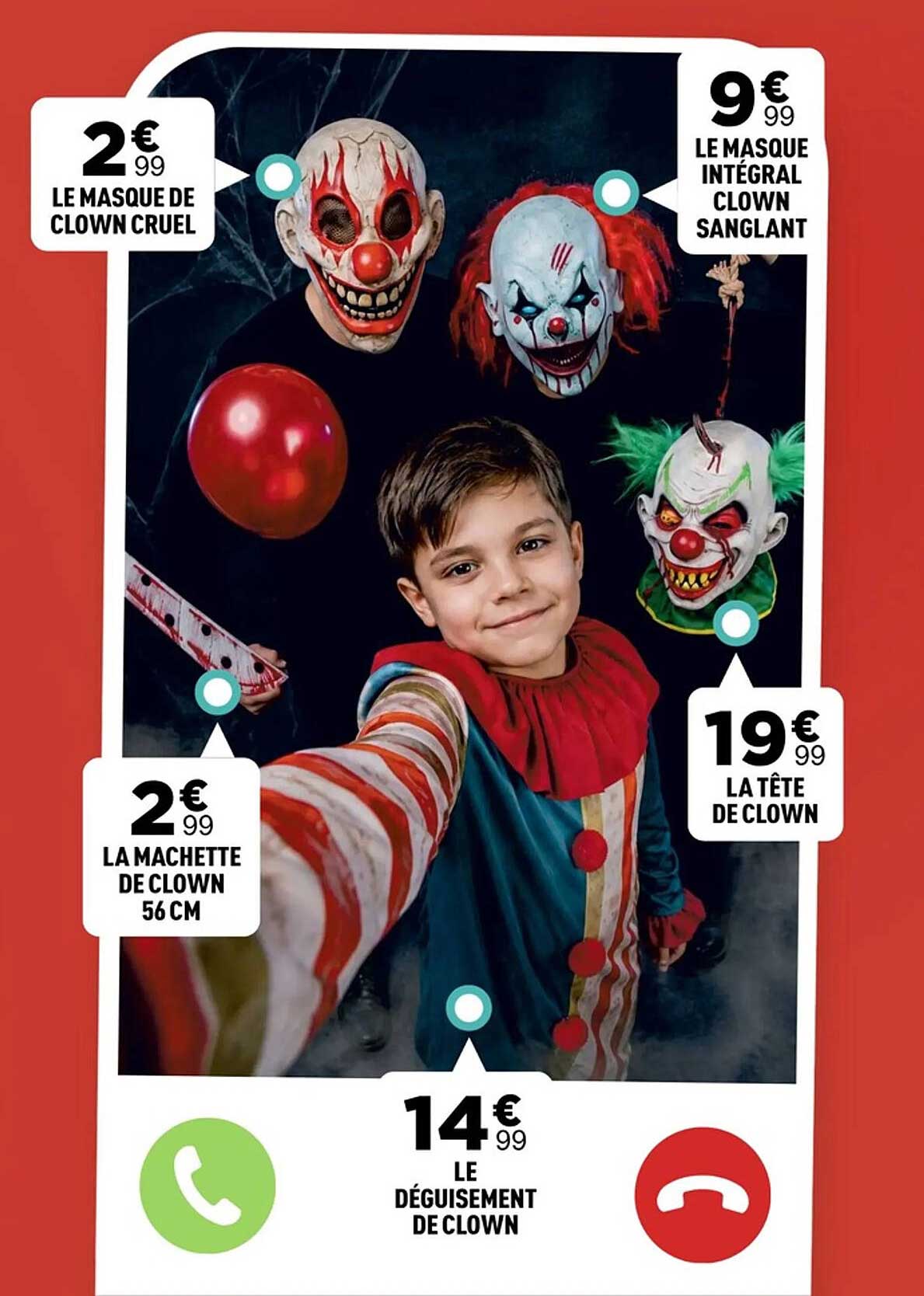 LE MASQUE DE CLOWN CRUEL