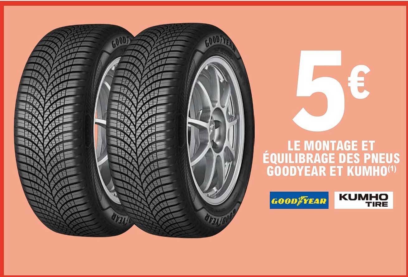 LE MONTAGE ET ÉQUILIBRAGE DES PNEUS GOODYEAR ET KUMHO(1)