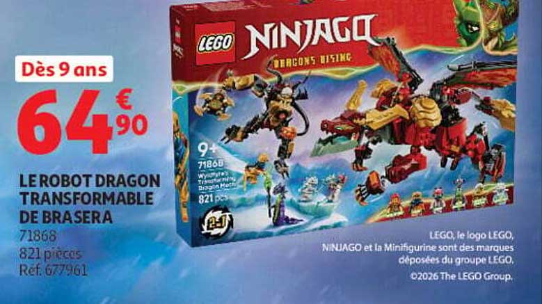 LE ROBOT DRAGON TRANSFORMABLE DE BRASERA