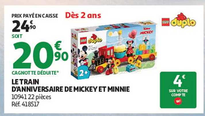 LE TRAIN D’ANNIVERSAIRE DE MICKEY ET MINNIE