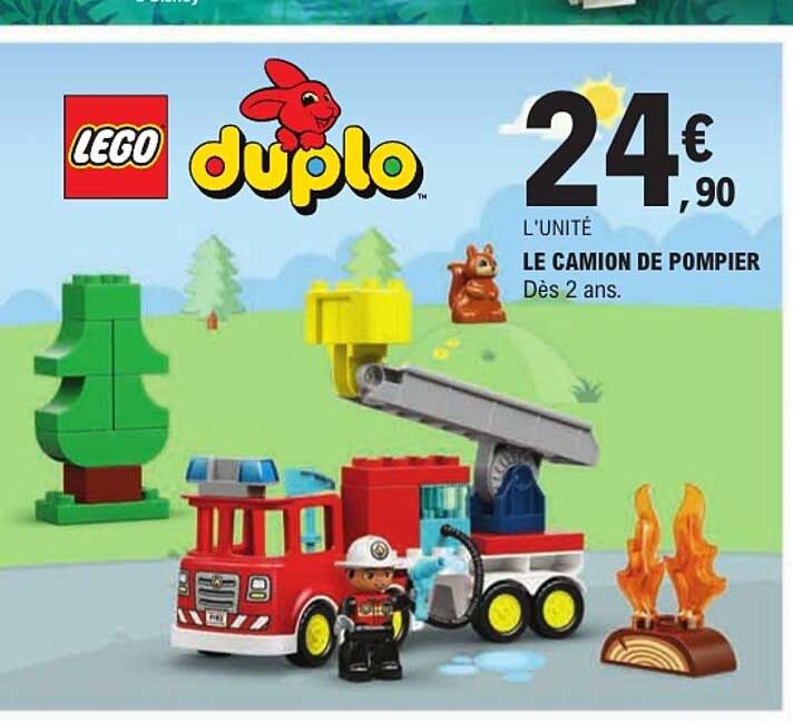LEGO duplo LE CAMION DE POMPIER Dès 2 ans.