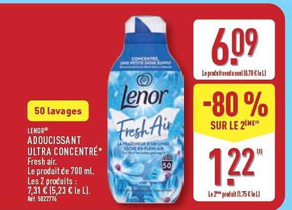 LENOR® ADoucissant Ultra concentré* Fresh air.