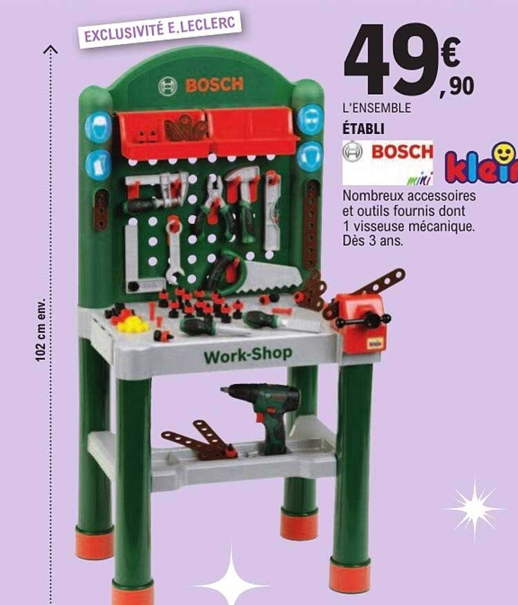 L'ENSEMBLE ÉTABLI BOSCH mini Klein