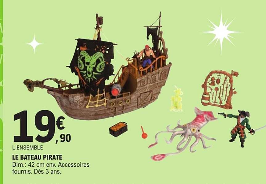 L’ENSEMBLE LE BATEAU PIRATE