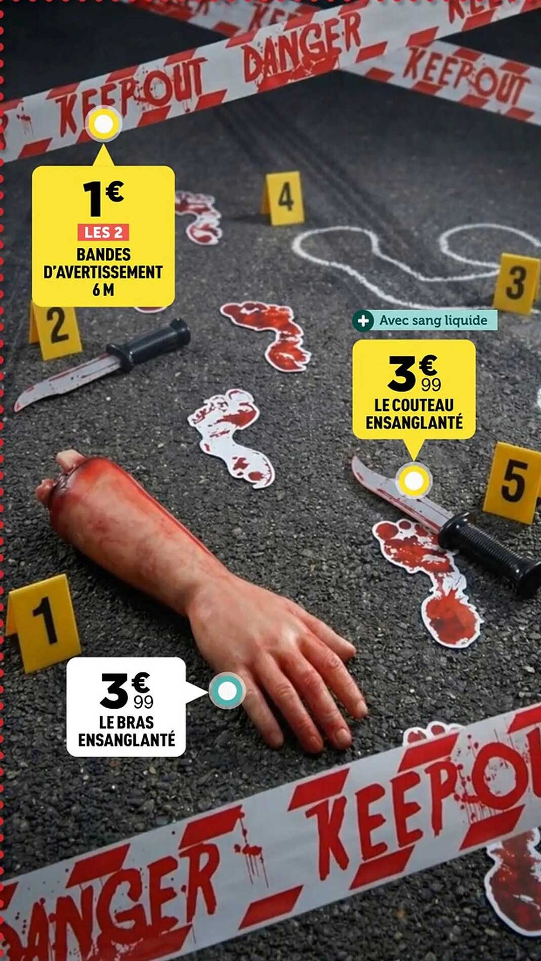 LES 2 BANDES D'AVERTISSEMENT 6 M