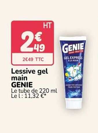 Lessive gel main GENIE