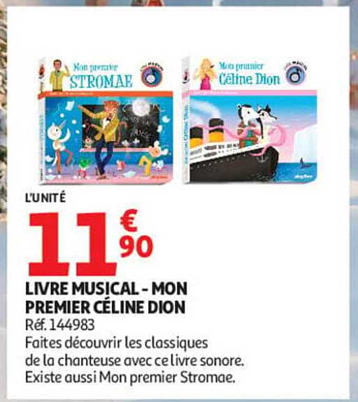 LIVRE MUSICAL - MON PREMIER CÉLINE DION