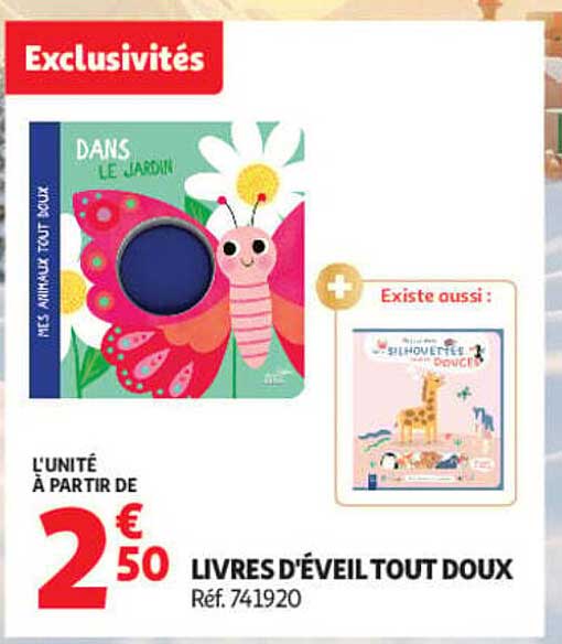 LIVRES D'ÉVEIL TOUT DOUX