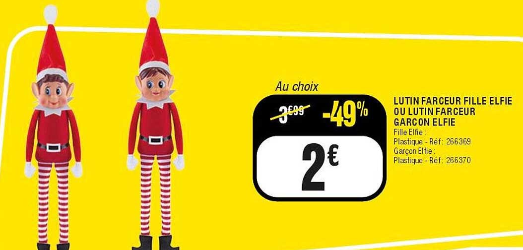 LUTIN FARCEUR FILLE ELFIE OU LUTIN FARCEUR GARCON ELFIE