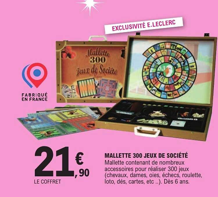 MALLETTE 300 JEUX DE SOCIÉTÉ