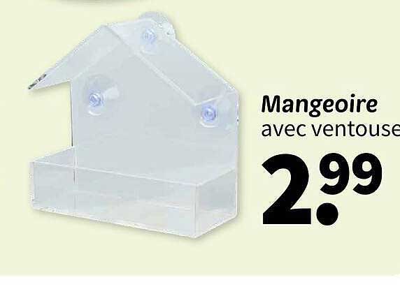 Mangeoire avec ventouse