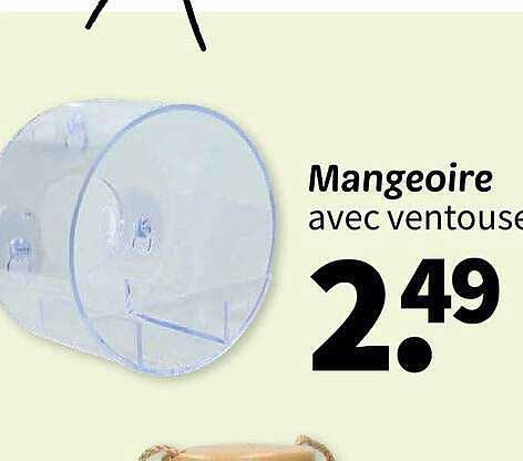 Mangeoire avec ventouse