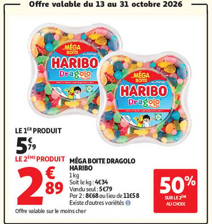 MÉGA BOITE DRAGOLO HARIBO
