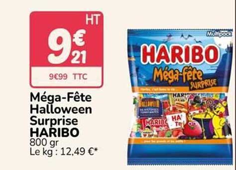 Méga-Fête Halloween Surprise HARIBO 800 gr