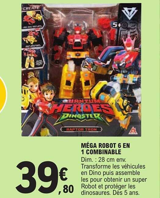 MÉGA ROBOT 6 EN 1 COMBINABLE