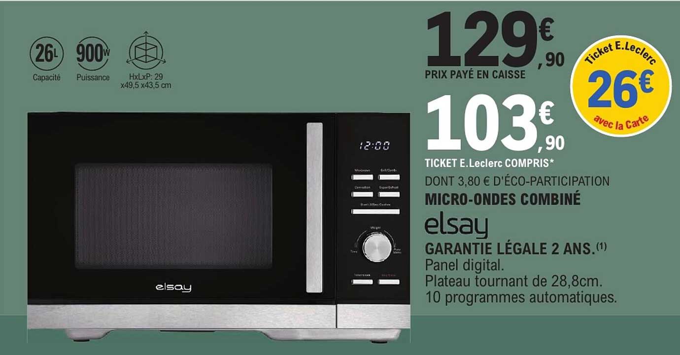 MICRO-ONDES COMBINÉ elsay