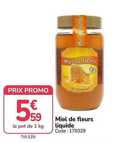 Miel de fleurs liquide