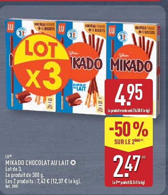 MIKADO CHOCOLAT AU LAIT