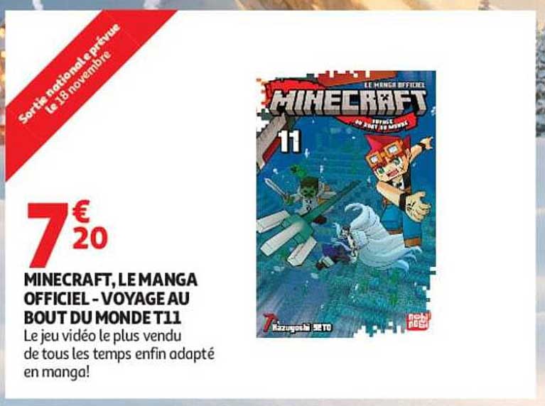 MINECRAFT, LE MANGA OFFICIEL - VOYAGE AU BOUT DU MONDE T11