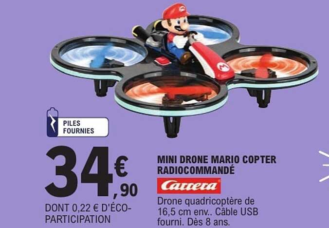 MINI DRONE MARIO COPTER RADIOCOMMANDÉ
