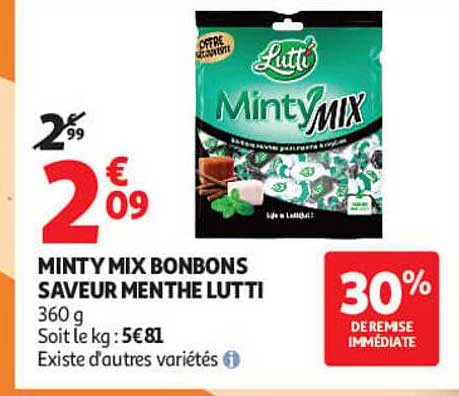 MINTY MIX BONBONS SAVEUR MENTHE LUTTI
