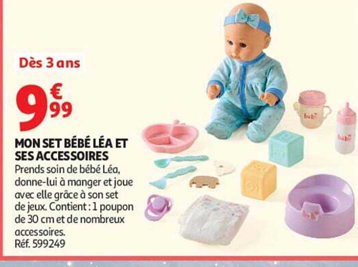 MON SET BÉBÉ LÉA ET SES ACCESSOIRES