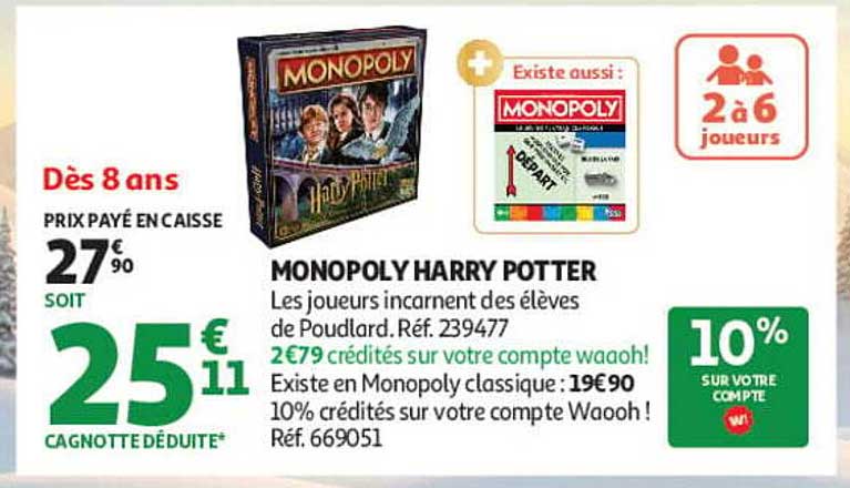 MONOPOLY HARRY POTTER