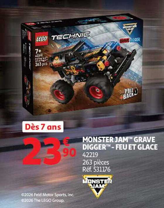 MONSTER JAM™ GRAVE DIGGER™ - FEU ET GLACE
