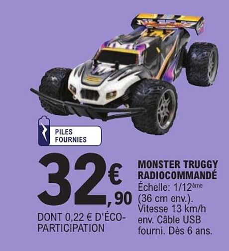 MONSTER TRUGGY RADIOCOMMANDÉ