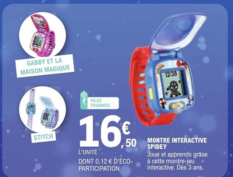 MONTRE INTERACTIVE SPIDEY