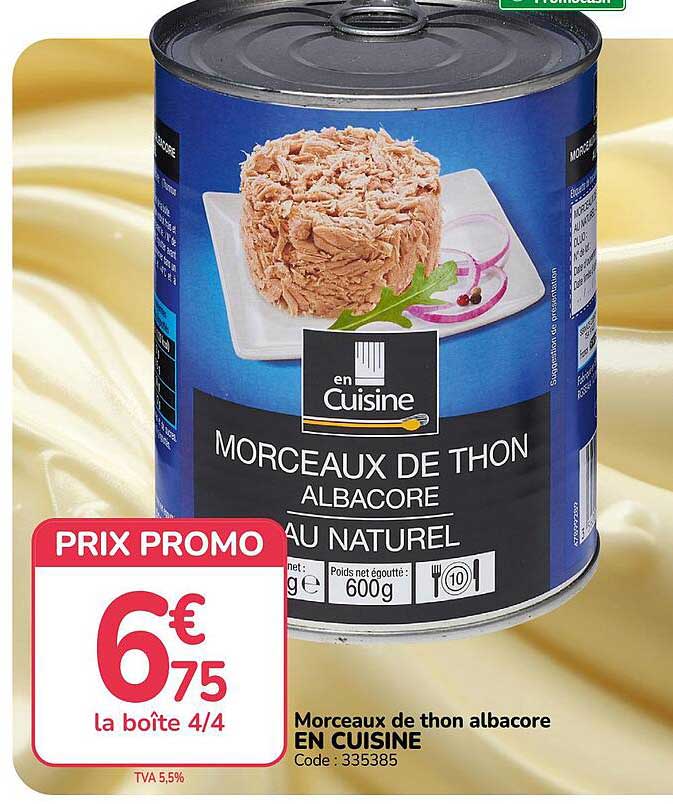 Morceaux de thon albacore EN CUISINE