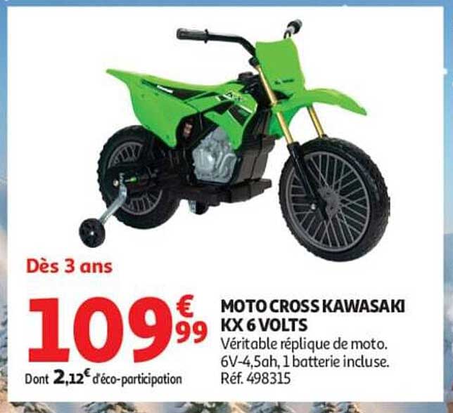 MOTO CROSS KAWASAKI KX 6 VOLTS