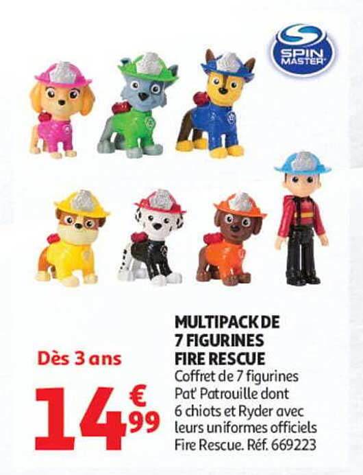 MULTIPACK DE 7 FIGURINES FIRE RESCUE