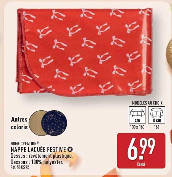 Nappe laquée festive