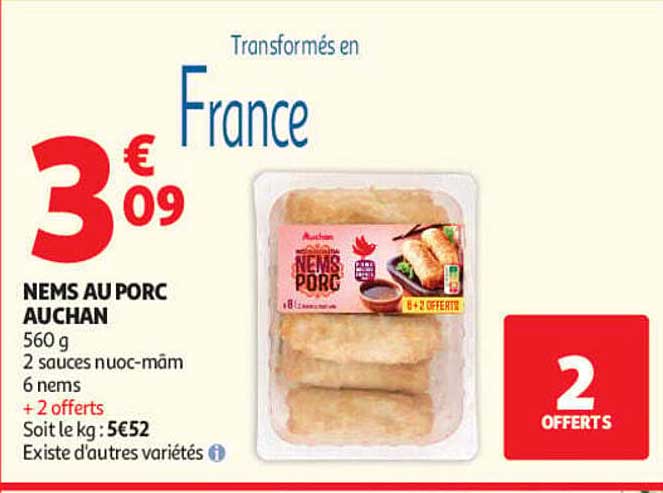 NEMS AU PORC AUCHAN
